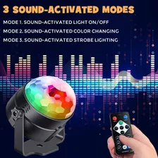 Luces De Fiesta Activadas Por Sonido Con Control Remoto De I