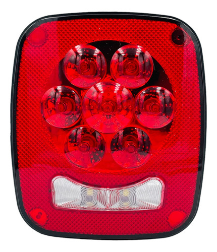 Plafon Calavera 9 Led Tipo Jeep Remolque Caja Slim 12-24 V Foto 3