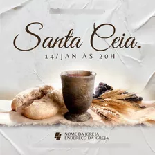 80 Artes Mídias Sociais Gospel Cultos Editável Canva