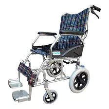 Silla De Ruedas Aluminio Para Paseo Y Traslado Freno Doble