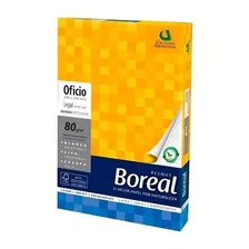 1 Resma Boreal Blanco 21.6x35.6 80 Grs