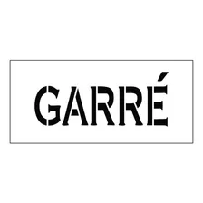 Stencil Personalizado Logo Garré