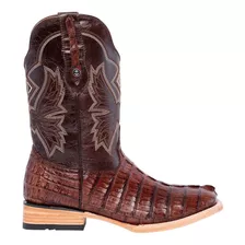 Bota Vaquera Bulldog Horsag En Piel De Cocodrilo 100% Origin