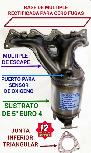 Catalizador  Euro 4 Vw Gol 1.6 2009 2010 2011 2012 2013 2014 Foto 2