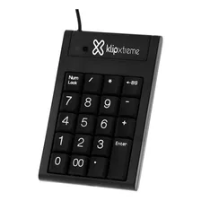 Teclado Numérico Usb Klipxtreme Knp-100 Negro