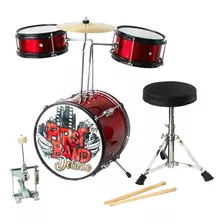 Bateria Infantil First Band Deluxe Faydi 310-0049 Color Rojo