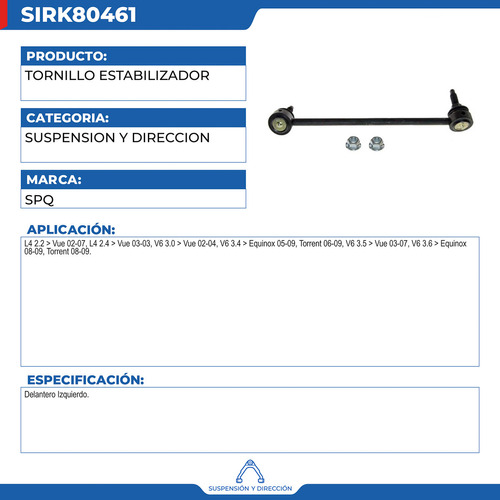 Tornillo Cacahuate Estabilizador Pontiac Torrent 2006-2009 Foto 3