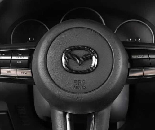 Emblema Fibra Carbono Volante Mazda Cx30 2020 2021 2022 2023 Foto 2