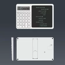 Calculadora De Escritorio Con Pantalla De Escritura Lcd Color Blanco