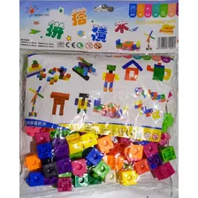 Juego Cubos Conectores X100, Colores Surtidos