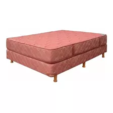 Sommier Europea Fisher Dorado Plus 2 Plazas De 190cmx130cm Rosa