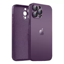 Case De Vidro Branca Para iPhone 14 Pro Vidro Temperado