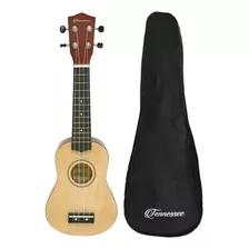 Ukulele Soprano Liverpool Tennessee Elétrico Bege Com Bag