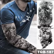 Tatuagem Fake Masculina E Feminina Guerra Aviador 1 Removed