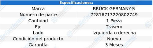 1. Base Amortiguador Tras Crossfox L4 1.6l 06 Al 17 Bruck Foto 2