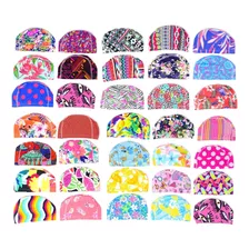 Honbay 3pcs Mix Colors Gorro De Natación Elástico Gorro De N