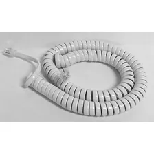 Los Telefonos Voip Lounge 12 Pies Color Blanco Auricular Riz