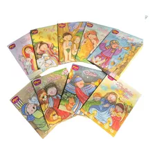 Kit Mini Livros Bíblicos Infantil Colorido Educativo -20 Und