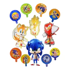 Set Globos Super Sonic Knuckles Tails X 12 Unidades
