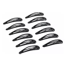 Gancho Negro Metal Clips Bb Accesorios Para Cabello Pack X6 