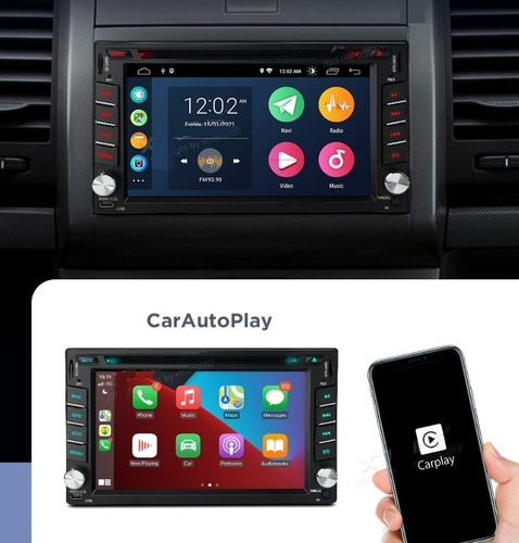 Nissan Carplay Tiida Versa Sentra Dvd Gps Wifi Touch Radio Foto 7