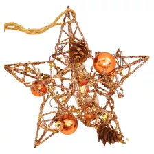 Estrella Decorada De Colgar Adorno Arbol De Navidad 