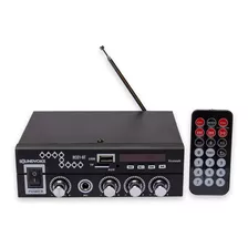Amplificador Soundvoice Rc01 Bluetooth/usb/fm/sd 60w Cor Preto 110-240v