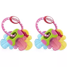 Ice Gel Teether Keys (2 Count Pink)