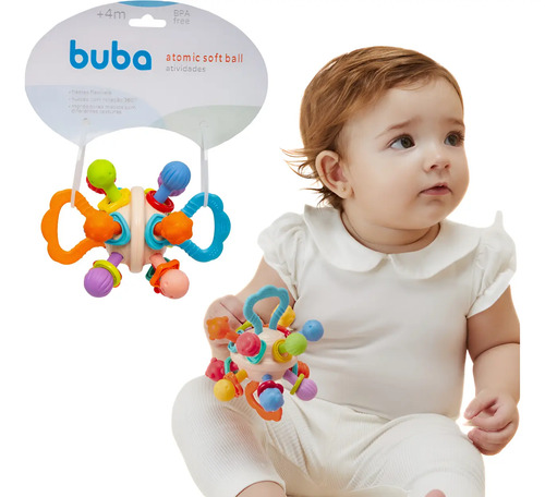 Atomic Soft Ball Buba Mordedor Chocalho Hastes Flexível Buba Unica