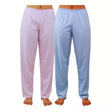 Calça De Pijama Avulsa Kit Com 2 Em Malha Pronta Entrega