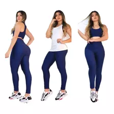 Conjunto Deportivo En Lycra Para Dama 3 Piezas