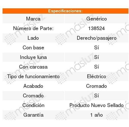 Nissan Armada Espejo Derecho 2010 2011 2012 2013 2014 2015 Foto 2