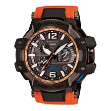 Reloj G-shock Sport Gpw-1000-4adr Triple G En Resina Hombre Color De La Correa Naranja Color Del Fondo Negro