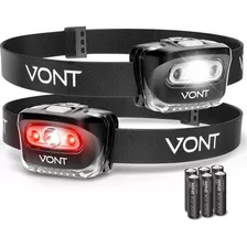 Vont Spark - Linterna Led Para La Cabeza (2 Unidades) De Lu.