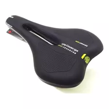 Selim Absolute Atletic Foam 2354h Vazado Cavidade Bike Preto