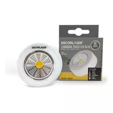 Luminária De Emergência Led Portátil Branco Quente C/3pilhas