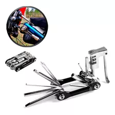 Kit Chave Bike Ferramenta 12 Funções C/ Extrator De Corrente