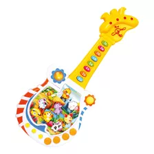 Brinquedo Guitarra Infantil Guitarrinha Com Som E Luz+pilhas