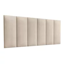 Cabeceira Para Cama Casal Box Estofada 140x56cm Varias Cores