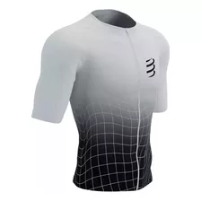 Playera Triatlón Compressport Tri Postural Aero Blanco Hombr