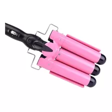 Modelador Triondas Modeladores Cachos Bivolt 32mm Cor Rosa 110v/220v