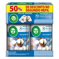 Refil Aromatizante Bom Ar Freshmatic Pack Flor De Algodão 500 Ml