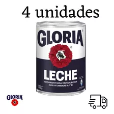Leche Gloria Reconstituida Enriquecida 400g 4unid