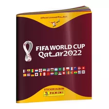 Álbum Fifa World Cup Qatar 2022 Panini Bordó/dorado Tapa Blanda