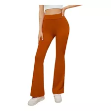 Calça Viscolycra Elástico Na Cintura Flare Confortável Moda