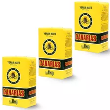 Kit Erva Mate Yerba Mate Canarias 3 Kg Tradicional