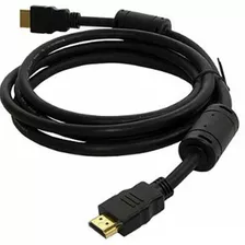 Cabo Hdmi + Hdmi 1.4 5 Metros C/ Filtro Preto