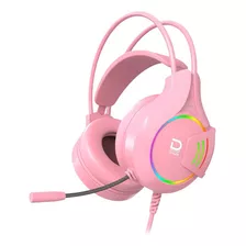 Gaming Headset Rgb 3.5 Mm + Usb Rosado | Datacom