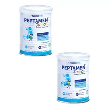 Kit 12 Latas Leite Em Pó Nestlé Peptamen Junior Baunilha