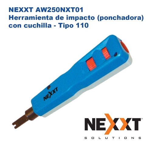 Nexxt Aw250nxt01 Herramienta De Impacto -ponchadora Tipo 110